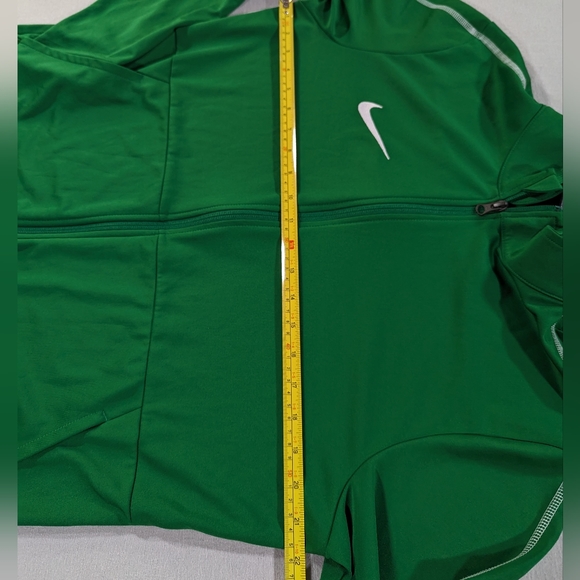 Nike Sweater Mens Large Green Dri-Fit Full Zip Jumper Activewear Golfing - Picture 13 of 13